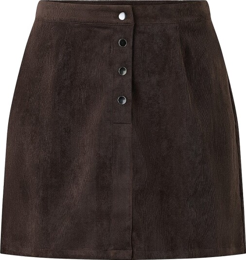Zizzi Skjørt Velena Brun