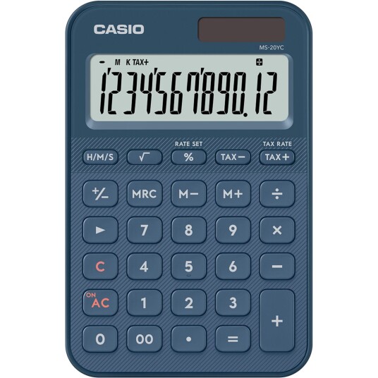 Casio MS 20YC NY Kalkulator Blå Casio MS 20YC NY Kalkulator Blå