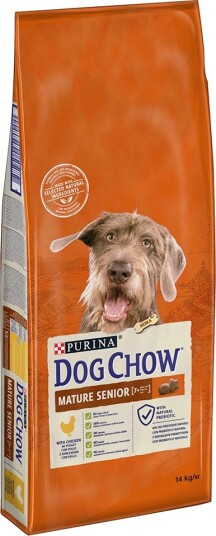 Dog Chow Tørrfôr Senior Purina Mature Kylling 2 X 14 kg