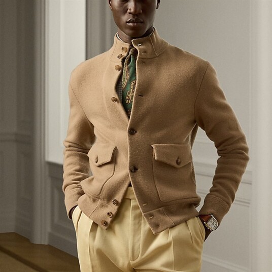 Wool-Cashmere Cardigan Classic Camel