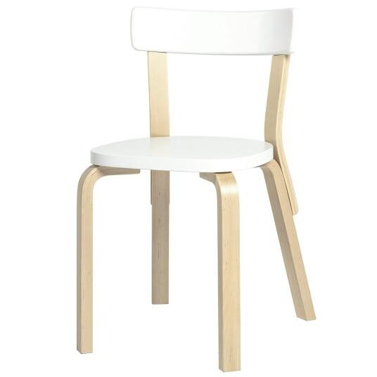Artek Stol 69 Hvit/Bjørk Artek Stol 69 Hvit/Bjørk