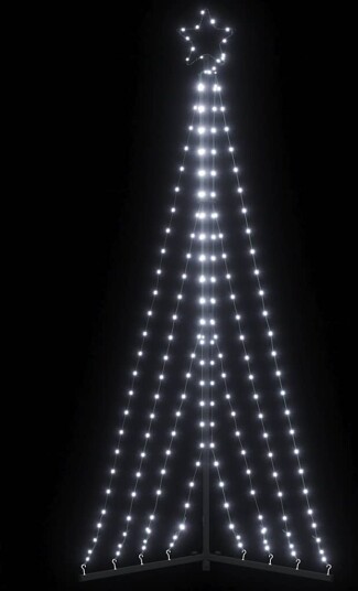  LED Juletre 339 LEDs Kald Hvit 187 cm
