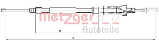 Bremsewire METZGER 10.4726
