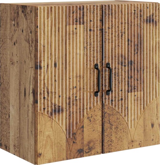 vidaXL Vegghengt skap Gammelt tre 59 x 31 x 60 cm Konstruert tre