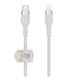 Belkin BoostCharge Pro USB-C til Lightning Kabel 3m - Hvit