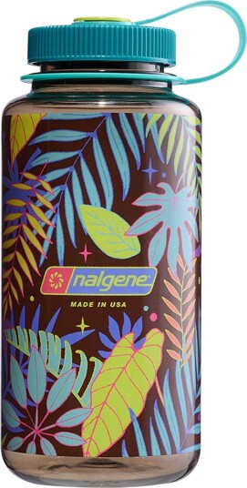 Nalgene Sustain Drikkeflaske - 1L Bred åpning - Woodsman Botanical