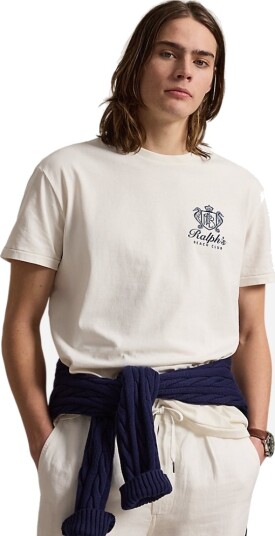 Polo Ralph Lauren Classic Fit Jersey Graphic T Shirt White L
