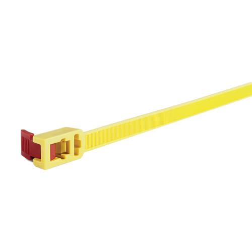 Hellermann Tyton SpeedyTie Buntebånd gult åpningsbart 13 x 752 mm 5 pakning Installasjonsmaterial