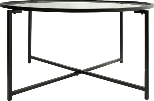 Rowman Sofabord 83 cm Rundt - Svart