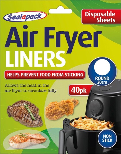 Bakepapir til Airfryer SEALAPACK Runde ark ø20 cm 40 stk.