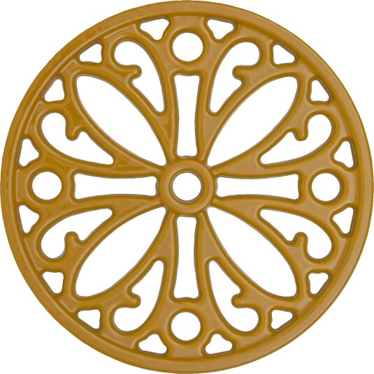Cast iron coasters Yellow
