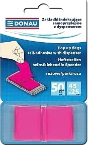Donau Indekseringsflike Med Dispenser Donau Pp 45X25mm 50K Rosa 7558001Pl 13