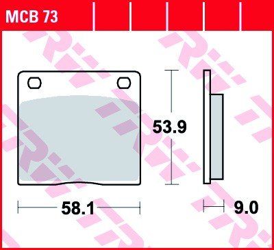 Bremseklosser TRW MCB73