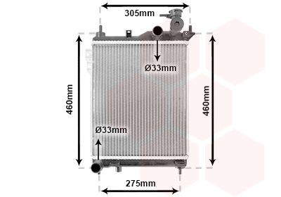 Radiator VAN WEZEL 82002099