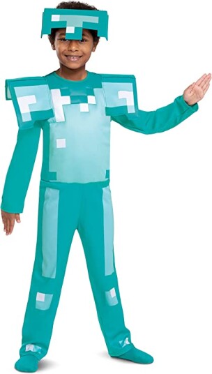 Disguise Minecraft Costume Diamond Armor 128 cm