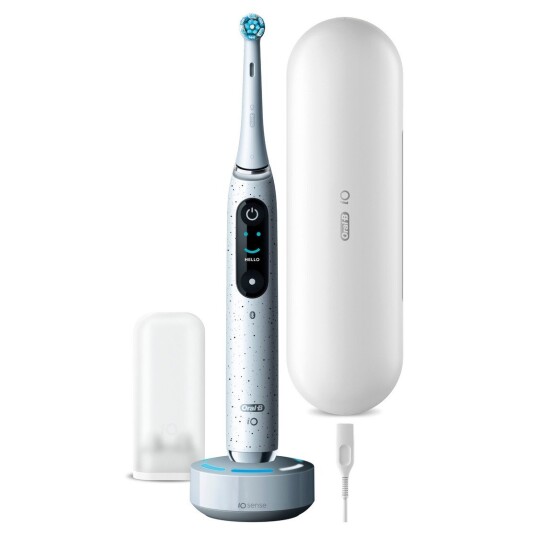 Oral-B iO 10 Elektrisk Tannbørste Stardust White med Roterende-Vibrerende Teknologi Oral-B iO 10 Elektrisk Tannbørste Stardust White med Roterende-Vibrerende Teknologi