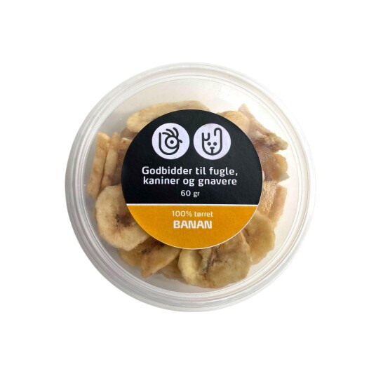 Gnagersnacks Tørket Banan 60 G