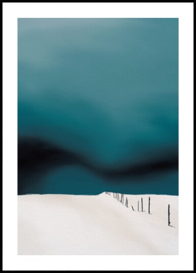 Minimal Winter Landscape Plakat / 30x40