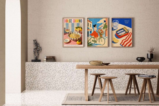 Plakat    Middelhavsdager – Sett med 3