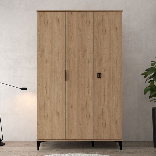 Garderobeskap Hanah Home Neva 123 x 200 x 52 cm Sapphire Oak Sapphire Oak