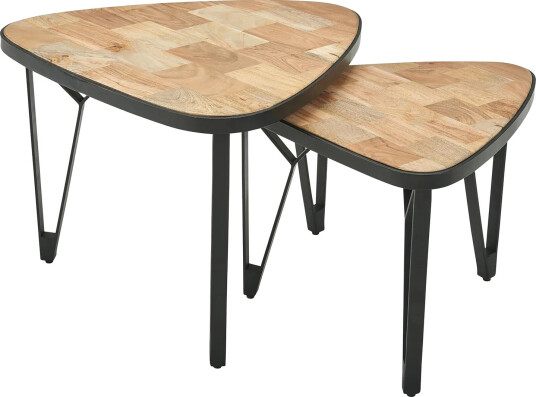 Willowdale Settbord 60 cm Trekantet - Brun / Svart