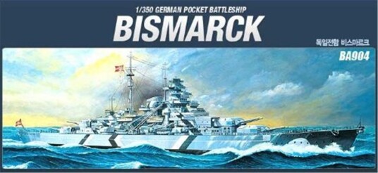 Academy 14109 Bismarck Modellskip Byggesett 1:350