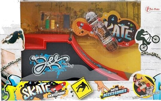 Toi-Toys Finger skateboard or BMX bike with skate track (Assorted) Toi-Toys Finger skateboard or BMX bike with skate track (Assorted)