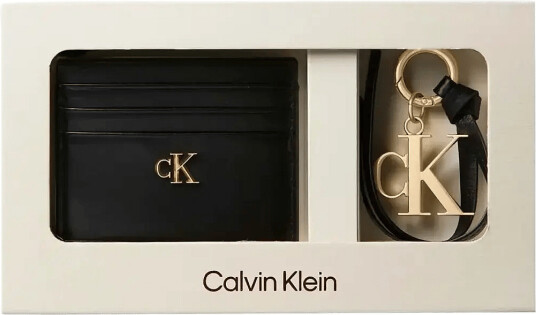 Calvin Klein Ck Cardcase + Ck Key Fob Black ONE SIZE
