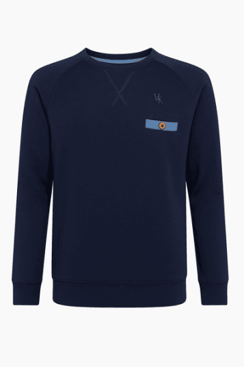 Vilje & Ve Magne ull/bambus genser til barn midnight navy
