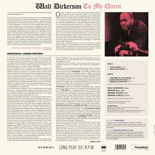 Walt Dickerson  To My Queen  LP/Vinyl