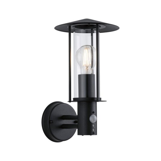 Classic vegglampe opp utendørs IP44 - Med bevegelsessensor - Mørk grå