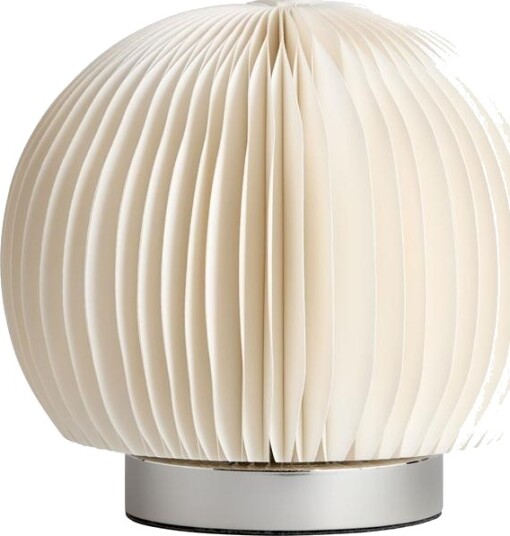 Decotique Folia Bordlampe Hvit/Krom