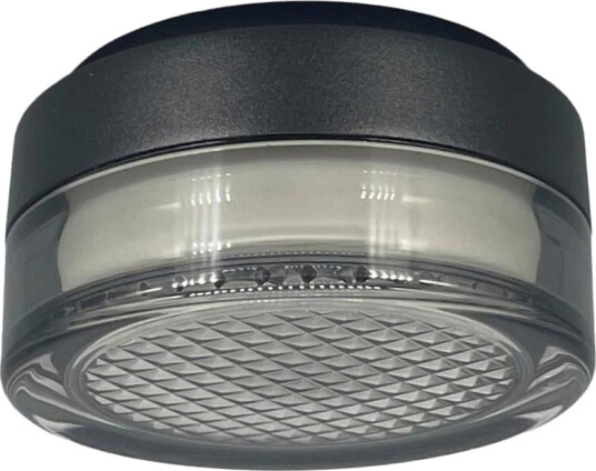 Nova Brio tak/vegglampe 9W 2700/3000/4000 Kelvin IP65 Dimbar Svart / Røykfarget