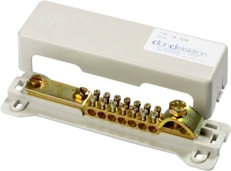 Dan Delektron Potentialudligningsskinne H309 Forniklet Messing 7X 2,5 25 Mm² 1X 30X3,5 Mm Bånd 1X 6 11 Mm Tråd Dan Delektron Potentialudligningsskinne H309 Forniklet Messing 7X 2,5 25 Mm² 1X 30X3,5 Mm Bånd 1X 6 11 Mm Tråd