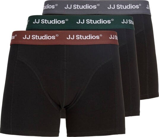 Jack & Jones Boxershorts   3 pack   Jacsoho   Svart   Jack & Jones   12 år (152)   Boxershorts Brun Grå Grønn