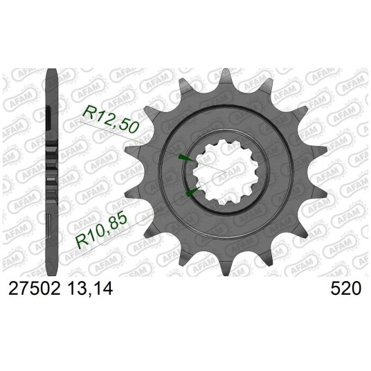 AFAM Framdrev #520 - Kawasaki KLX/KX KLX 450R 07->, KX 450F 06->