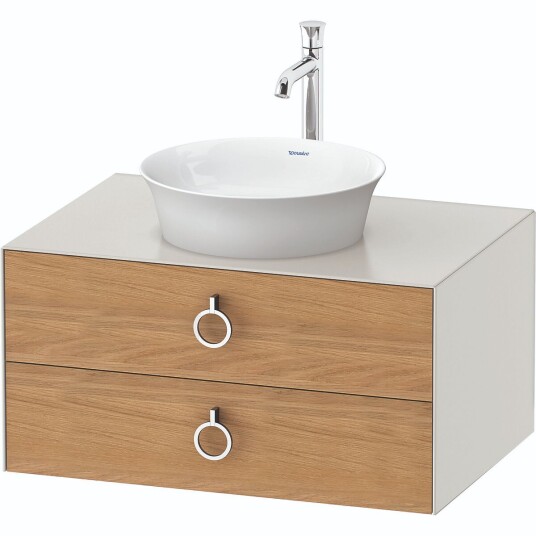 Duravit White Tulip Servantskap 2 skuf. 80x55x40,8 cm Eik/Nordisk Hvit Matt