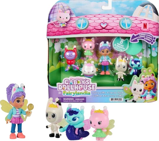 Gabby"s Dollhouse Fairy Friends Figur Gavesett med Overraskelses Tilbehør