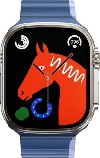 HOCO Magnetisk Silikonrem til Apple Watch 38/40/41mm Mørkeblå/Lyseblå