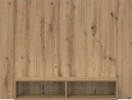 Vegghylle for TV artisan eik 120 x 23.5 x 90 cm Konstruert tre