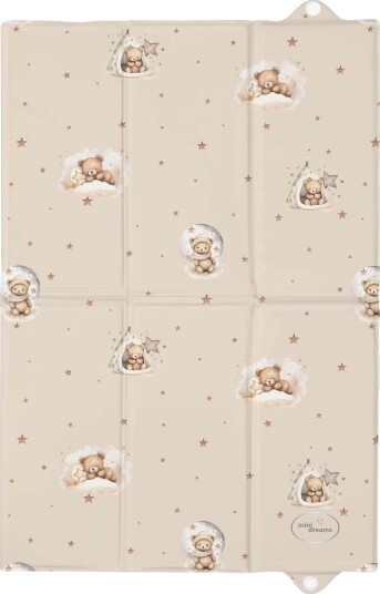 Mini Dreams Cute Bears Portabel Stellematte, Sand