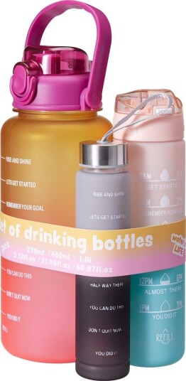 Koopman drikkeflaskesett - 270 ml 650 ml 1800 ml