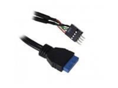 USB 3.0 til USB 2.0 Adapter 15cm (sort) USB 3.0 til USB 2.0 Adapter 15cm (sort)