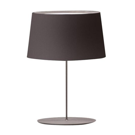 Vibia Warm Bordlampe Aluminiums Skjerm Matt Brun