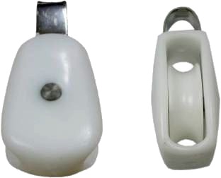 Blokk enkel nylon   14 mm   50 mm