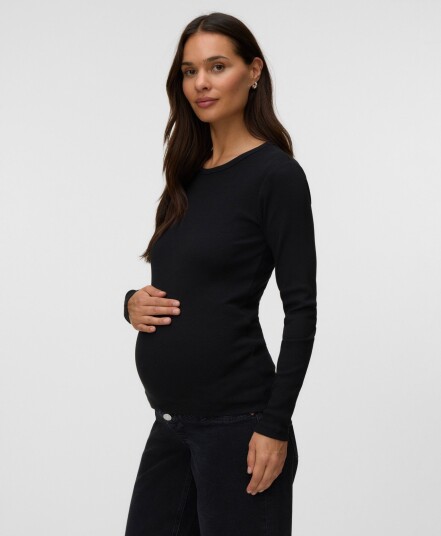 Vero Moda Maternity Vmmchloe Ls Top Jrs Noos 2P Black XXL
