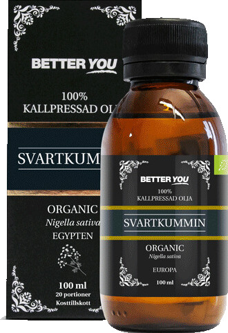 Svart spisskummen olje ECO Kaldpresset, 100 ml