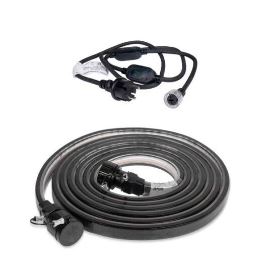 LED stripe AGGE COB Dark Edition 230V   1500 lm/m 3 m LED stripe med strømledning