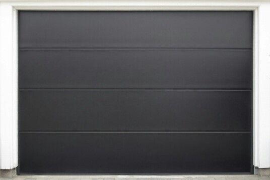 Garasjeport Grimstadporten SNP Slettpanel Svart BxH: 250x210 cm, Silkline