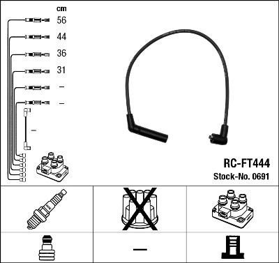 Tennplugg kabelsett NGK 0691